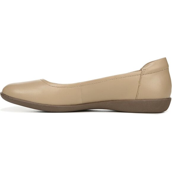 Naturalizer Women's Nude Closed Rounded Toe Slip on Flexy Ballet Flat Shoes - Picture 9 of 9